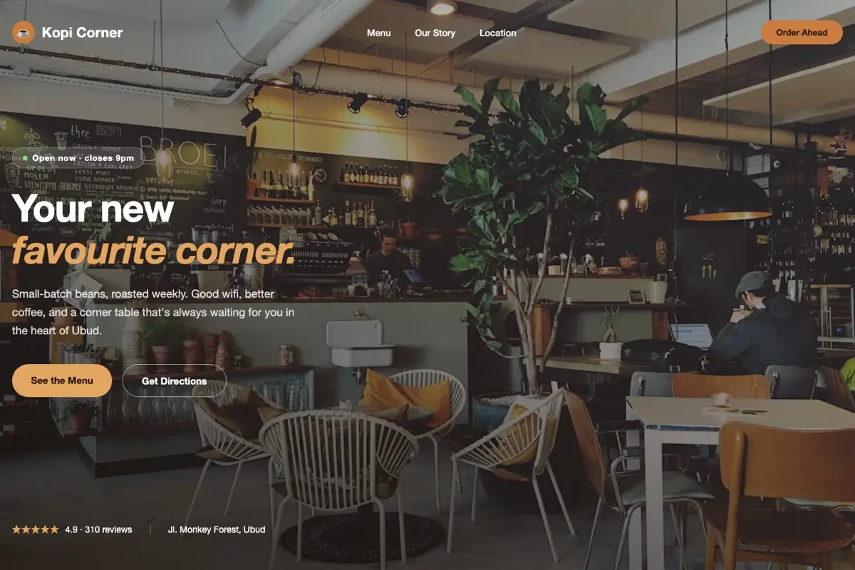 Kopi Corner — Concept Project
