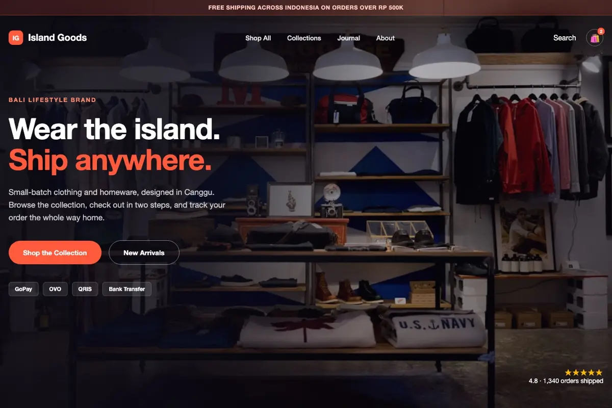 Island Goods Store — Concept Project