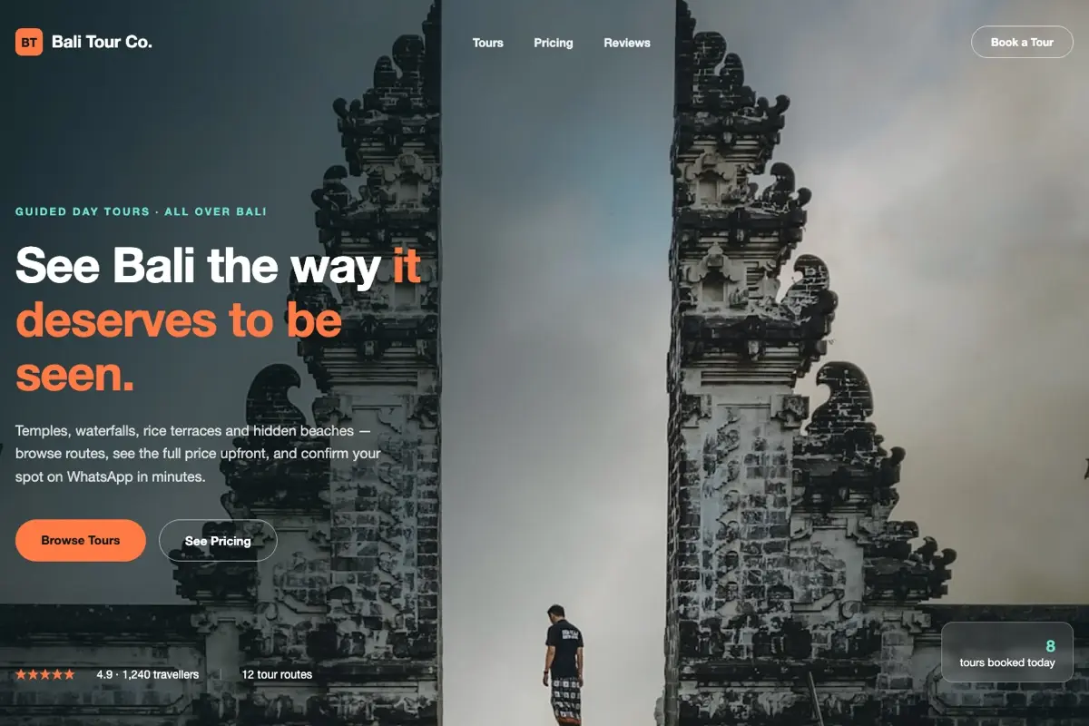 Bali Tour Co. — Concept Project